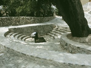 Part of the elaborate system of stone cisterns that irrigate Hatta oasis