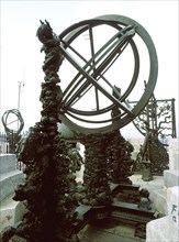 One of the astronomical instruments that Ferdinard Verbiest constructed for the imperial astronomical observatory of the emperor Qing Kangxi