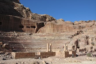 Petra (greek for rock) was the principal city of the Nabateans and flourished under the Seleucid rulers and later the Romans