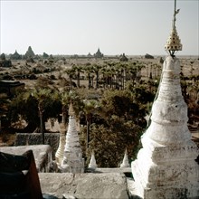 View of the stupas and temples at Pagan