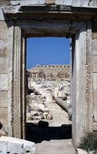 The forum of Septimus Severus at Leptis Magna
