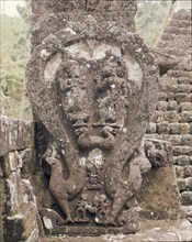 Relief from Candi Sukuh, a sacred place for the worship of ancestors, nature spirits and fertility cults