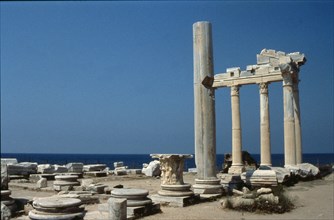 The corinthian capitals of the temple of Apollo