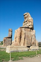 View of the colossi of Memnon