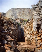 Internal path leading to tower in the enclosure from great Zimbabwe