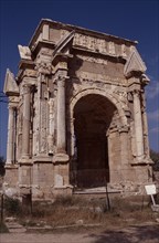 The triumphal arch of Septimus Severus at Leptis Magna