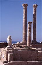 The Temple of Liber Pater (a fertility deity) at Sabratha, one of the three major cities of Roman Tripolitania