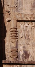 Detail from the tomb of Darius I