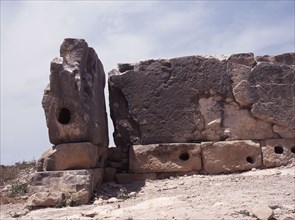 View of the Sanctuary of Aphrodite at Palaepaphos, the centre of worship of the goddess in Cyprus