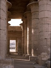 View of the Hypostyle Wall at the Ramesseum, the mortuary temple of Ramesses II