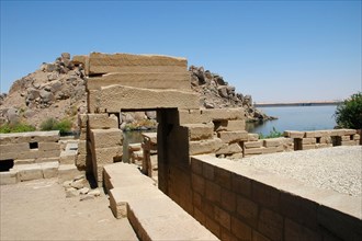 Entrance and embarkation point to the river Nile