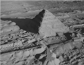 Zoser's step pyramid, photographed in the 1920's