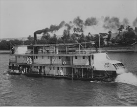 Steamboat on the river Nile