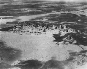 The pyramids of the Meroitic kings and queens in the north cemetery, Meroe, photographed in the 1920's
