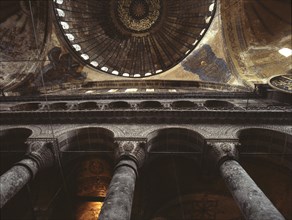 The interior of Hagia Sophia, Istanbul