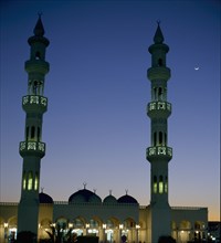 Mosque with Ramadan moon, Abu Dhabi