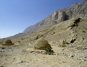Reconstructed beehive tombs near al-'Ain