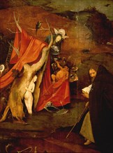 The triptych of 'The Temptation of St Anthony' by Hieronymus Bosch (1450   1516)
