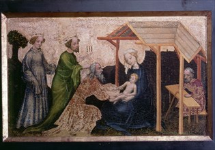 Adoration of the three kings, attributed to the 'Master of the Mondsichel Madonna'