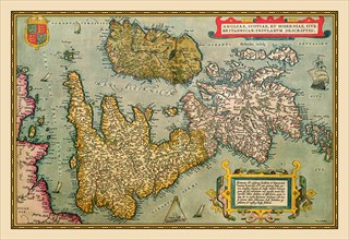 Map of Britian and Ireland 1602