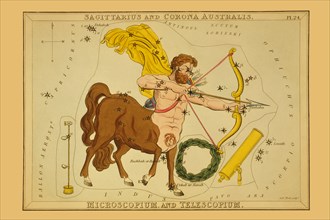 Sagittarius and Corona Australis, Microscopium, and Telescopium  1825