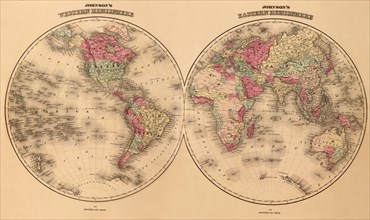 Johnson's World Map 1862