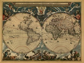 New & Accurate Map of the World 1664