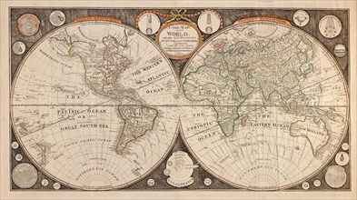 New map of the world : with all the new discoveries by Capt. Cook and other navigators 1799