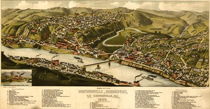Bridgeport, Pennsylvania 1883 AKA Brownsville 1883