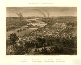 Richmond, Virginia & Vicinity during the Civil War 1863 1863