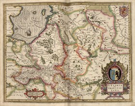 Map of Transylvania, Roumania 1622