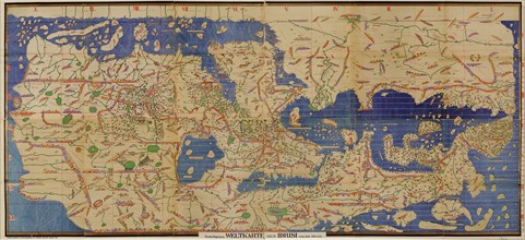Arabic Map of the Mediterranean 1154