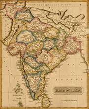 Hindustan, Hindoostan, India - 1817