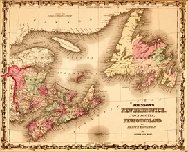 New Brunswick & Newfoundland - 1862