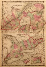 Lower Canada & New Brunswick - 1862
