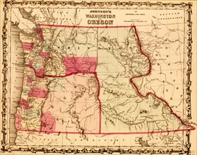Washington & Oregon Territories 1862