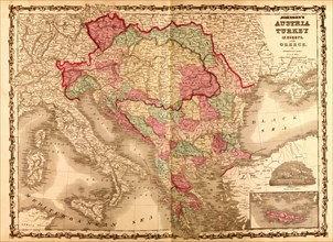 Austria & Turkey In Europe - 1862