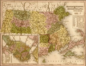 Massachusetts & Rhode Island - 1844 1844