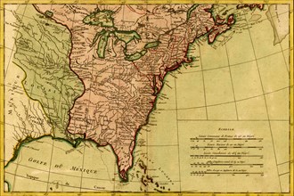 French View of North America - 1762 1762
