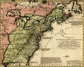 Great Britain & French Settlements in North America 1755