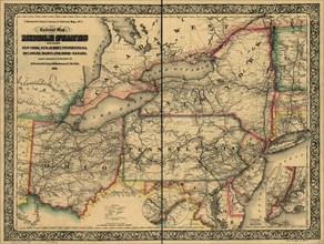 Civil War Railroad Map - 1862