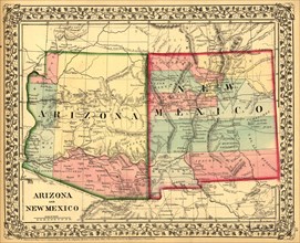 Arizona & New Mexico - 1867 1867