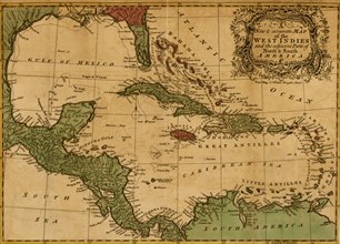 West Indies and the adjacent parts of North & South America - 1755 1755