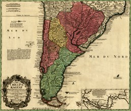 Southern Countries of South America - 1733 1733