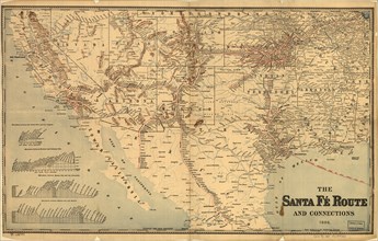 Sante Fe Route  into Mexico - 1888 1888