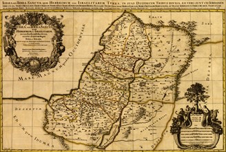 Israel Land of the Hebrew & Jews 1696