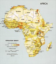Africa Population Density  1969