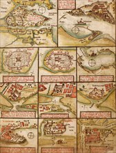 Portuguese map of Fortified Cities on the Coast of Africa & India - 1630 1630