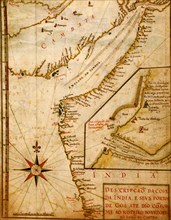 Portuguese Port of Goa in India - 1630 1630