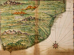 Portuguese map of the East Coast of Africa - 1630 1630